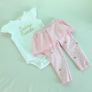 👑 Sweet “Daddy’s Princess” Two-piece Ensemble by Carter’s 👑